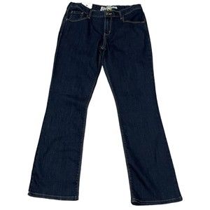 B’gosh Girls Size 12P Bootcut E-Z Adjust Blue Jeans Dark Wash 27.5” Inseam Plus